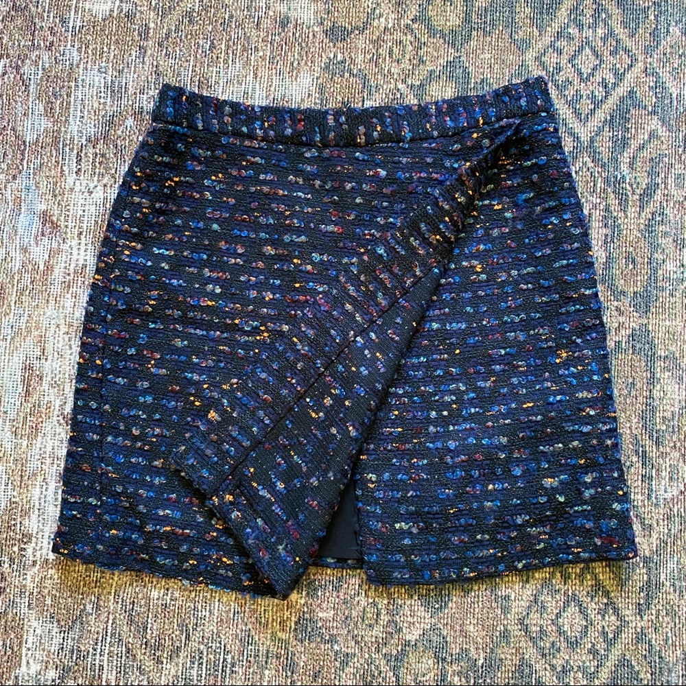 Shoshanna Tweed nubby mini skirt